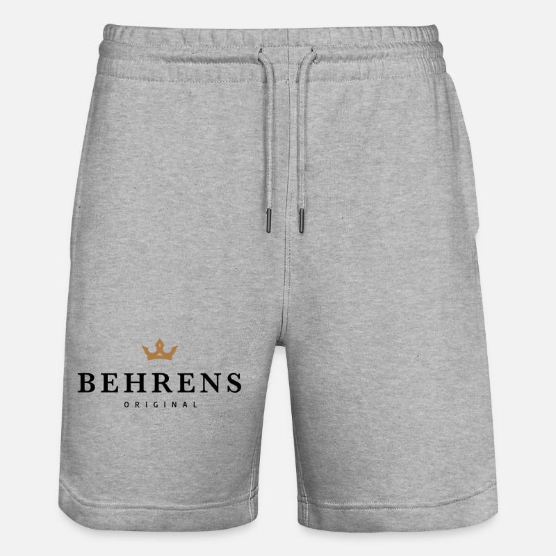 Behrens - Stanley/Stella Unisex Bio Joggingshorts Trainer  - Grau meliert