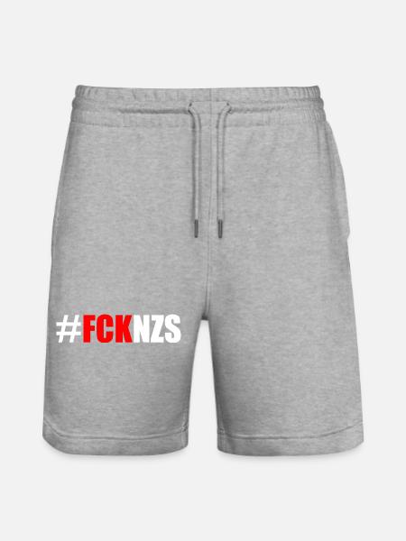 Fck nzs - Stanley/Stella Unisex Bio Joggingshorts Trainer - Grau meliert