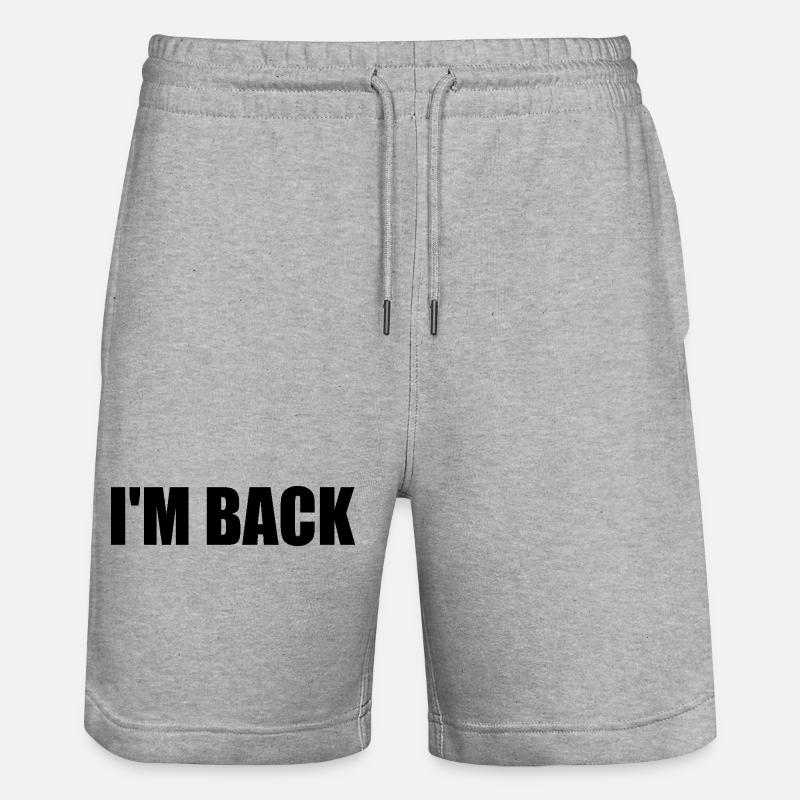I'm back - Short de jogging bio TRAINER Stanley/Stella unisexe - gris chiné