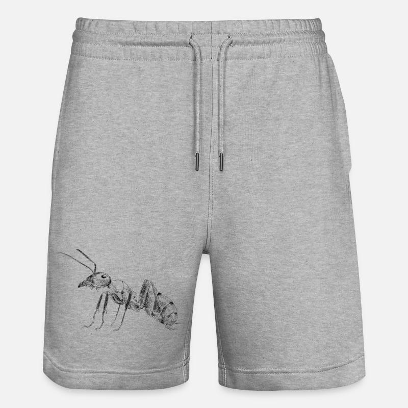 Fourmi - Short de jogging bio TRAINER Stanley/Stella unisexe - gris chiné