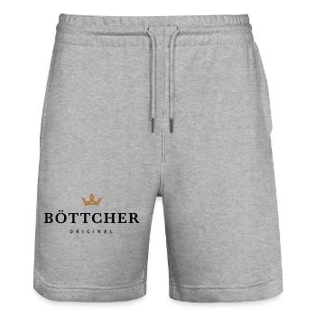 Böttcher - Stanley/Stella Unisex Bio Joggingshorts Trainer  - Grau meliert - Vorne - Nik (191cm) & Marisol (170cm)