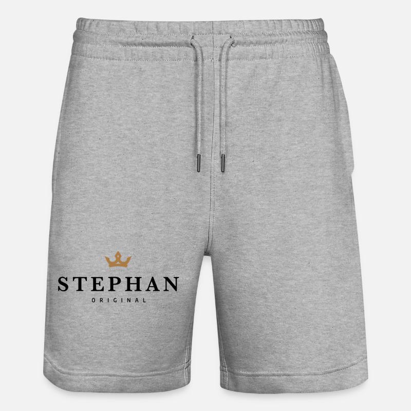 Stephan - Short de jogging bio TRAINER Stanley/Stella unisexe - gris chiné