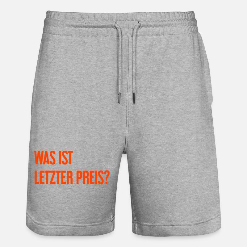 Quel est le dernier prix ? - Short de jogging bio TRAINER Stanley/Stella unisexe - gris chiné