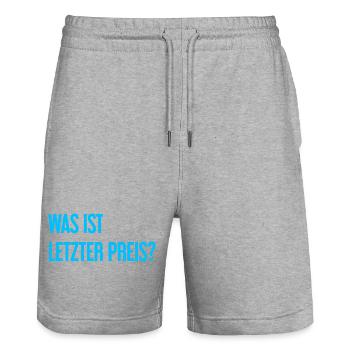Was ist letzter Preis? - Stanley/Stella Unisex Bio Joggingshorts Trainer  - Grau meliert - Vorne - Nik (191cm) & Marisol (170cm)