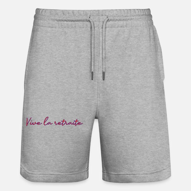 RETRAITE. RETRAITE. RETRAITEE. RETRAITE - Short de jogging bio TRAINER Stanley/Stella unisexe - gris chiné