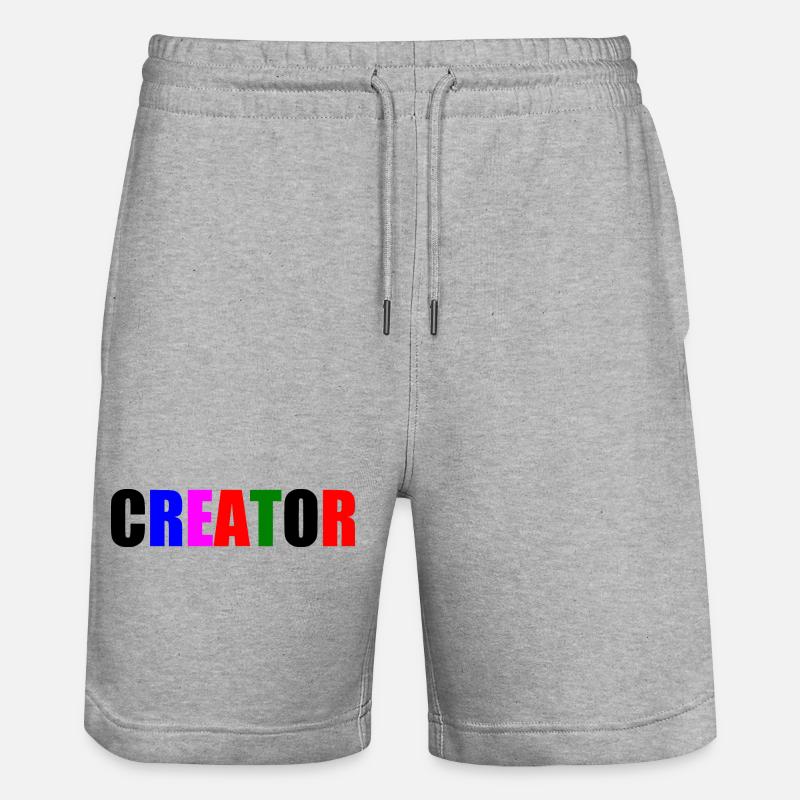 Creator - Stanley/Stella Unisex Bio Joggingshorts Trainer  - Grau meliert