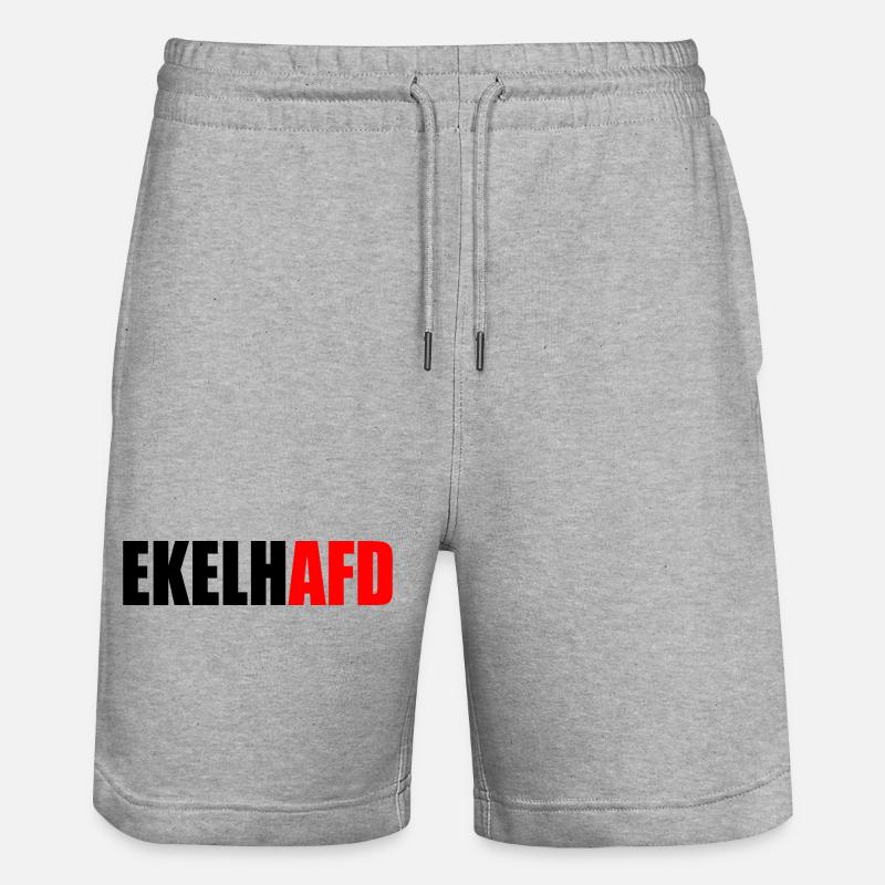 ekelhafd - Stanley/Stella Unisex Bio Joggingshorts Trainer  - Grau meliert