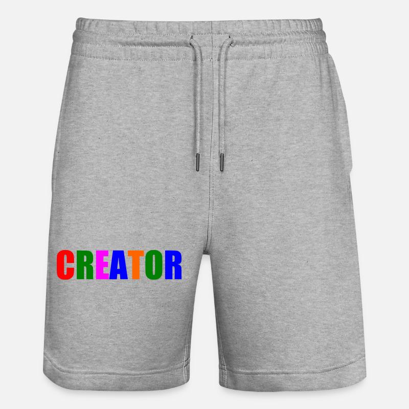 Creator - Stanley/Stella Unisex Bio Joggingshorts Trainer  - Grau meliert
