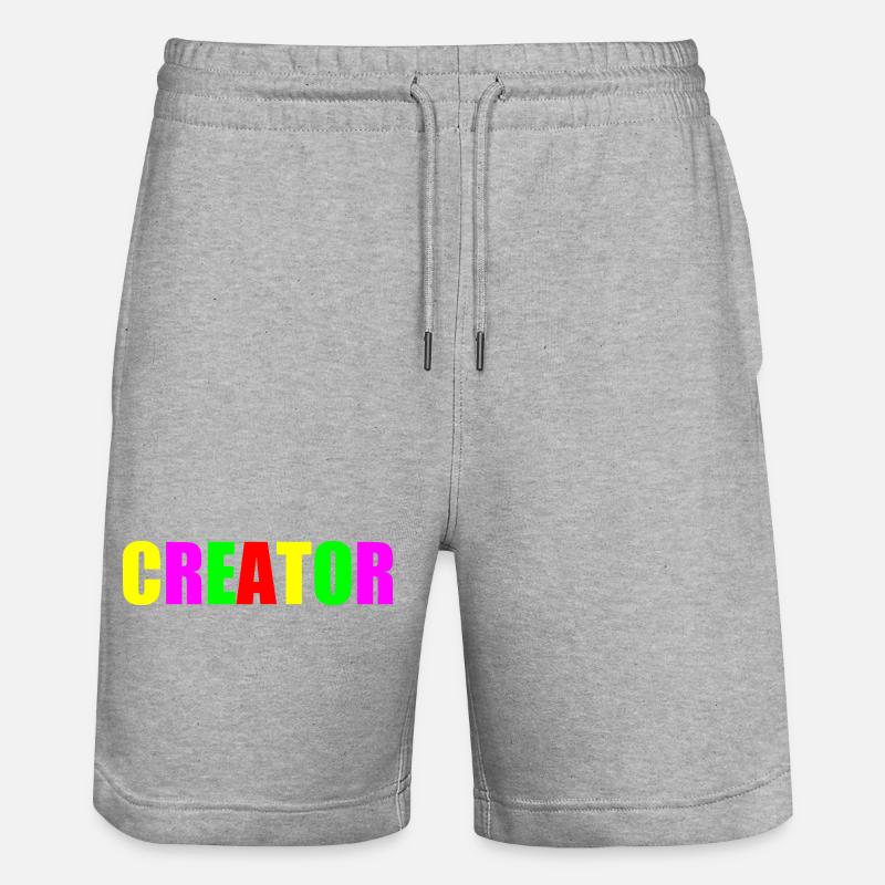 Creator - Stanley/Stella Unisex Bio Joggingshorts Trainer  - Grau meliert