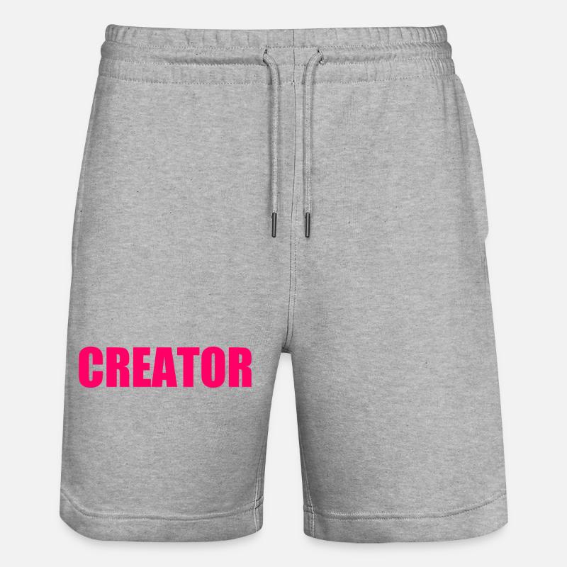 Creator - Stanley/Stella Unisex Bio Joggingshorts Trainer - Grau meliert