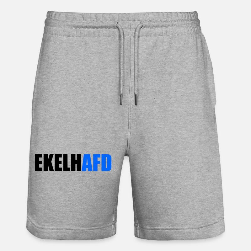 Ekelhafd - Stanley/Stella Unisex Bio Joggingshorts Trainer  - Grau meliert