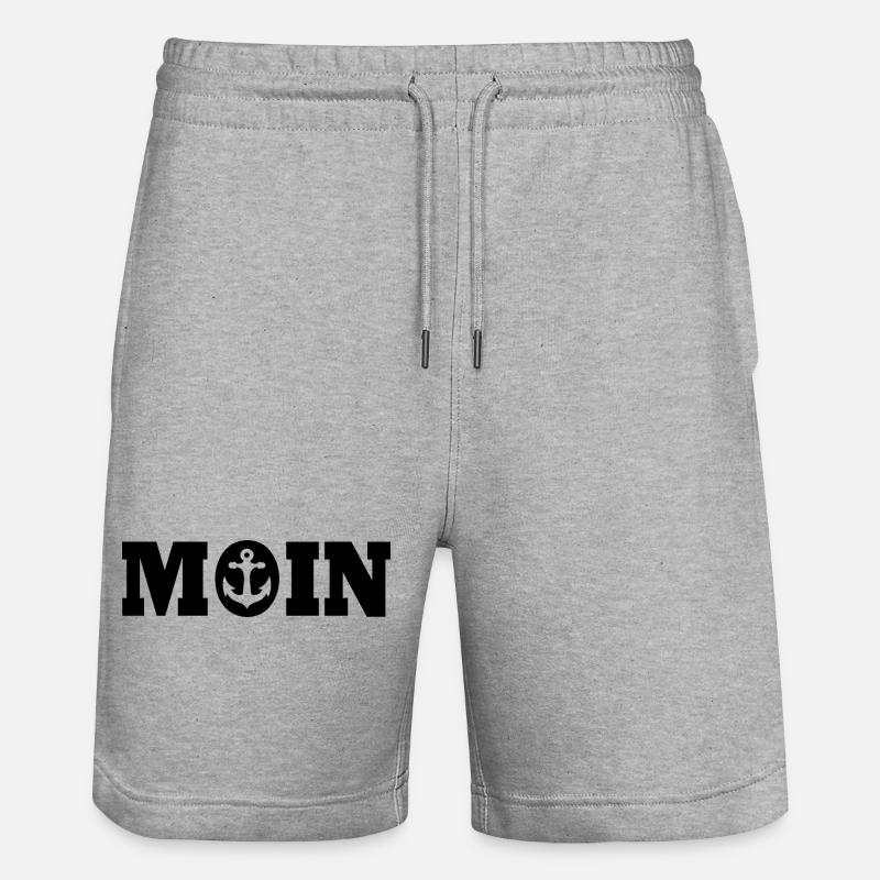 Moin - Stanley/Stella Unisex Bio Joggingshorts Trainer  - Grau meliert