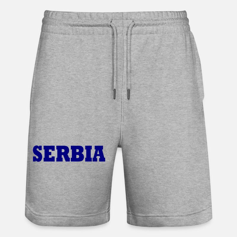 Serbie - Short de jogging bio TRAINER Stanley/Stella unisexe - gris chiné