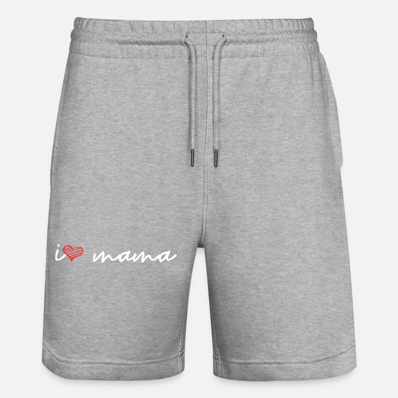 I love Mom - Short de jogging bio TRAINER Stanley/Stella unisexe - gris chiné