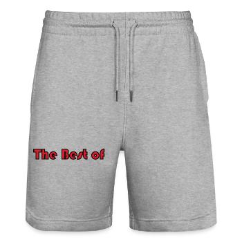 MAMA. MUTTERTAG. SCHÖNEN MUTTERTAG. ICH LIEBE DICH - Stanley/Stella Unisex Bio Joggingshorts Trainer  - Grau meliert - Vorne - Nik (191cm) & Marisol (170cm)