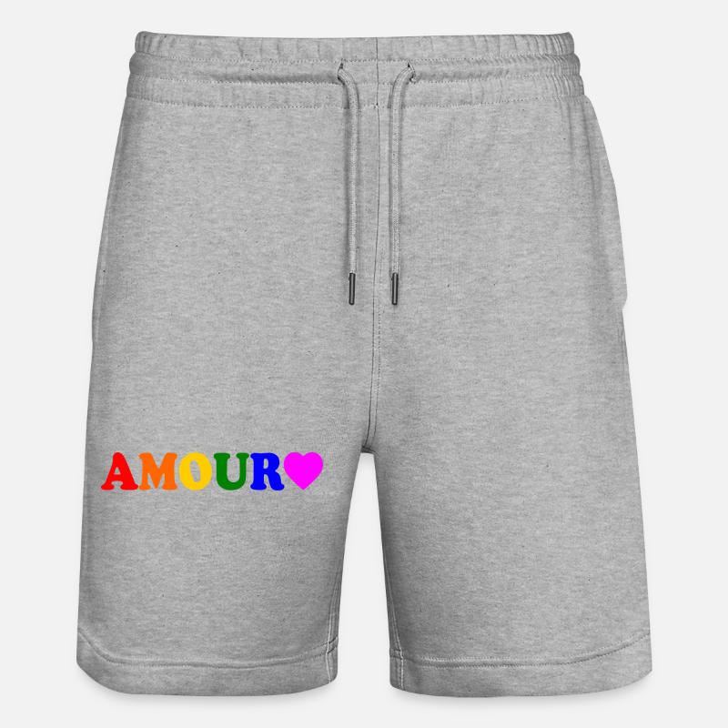 Amour - Short de jogging bio TRAINER Stanley/Stella unisexe - gris chiné