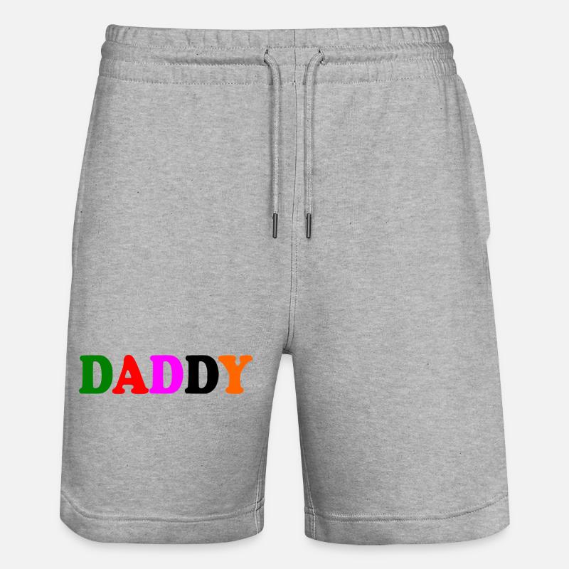 Daddy - Stanley/Stella Unisex Bio Joggingshorts Trainer  - Grau meliert