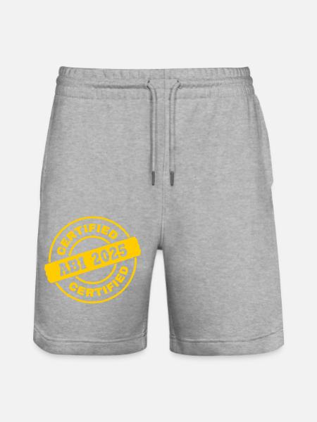 Abi 2025 - Stanley/Stella Unisex Bio Joggingshorts Trainer - Grau meliert