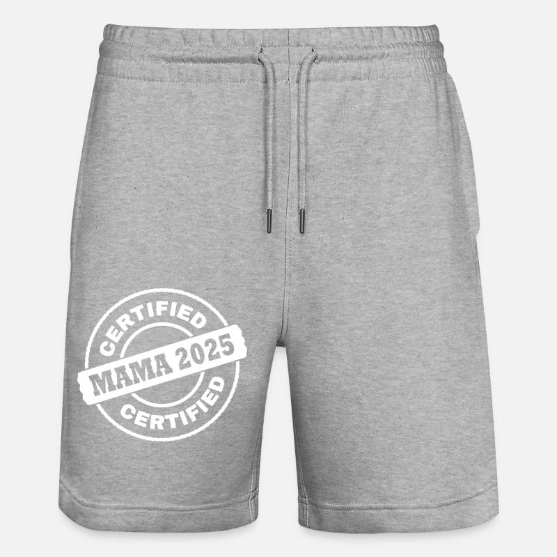 Mama 2025 - Stanley/Stella Trainer Unisex Organic Jogging Shorts - heather grey