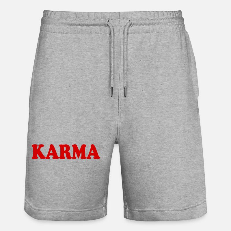 Karma - Stanley/Stella Unisex Bio Joggingshorts Trainer  - Grau meliert