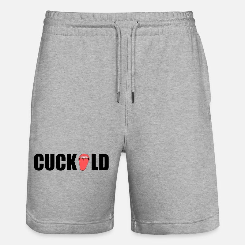 Cuckold - Stanley/Stella Unisex Bio Joggingshorts Trainer  - Grau meliert