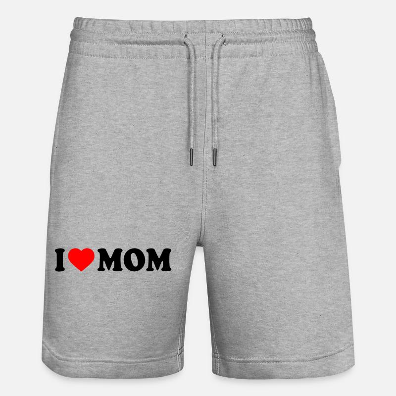 I love mom - Short de jogging bio TRAINER Stanley/Stella unisexe - gris chiné