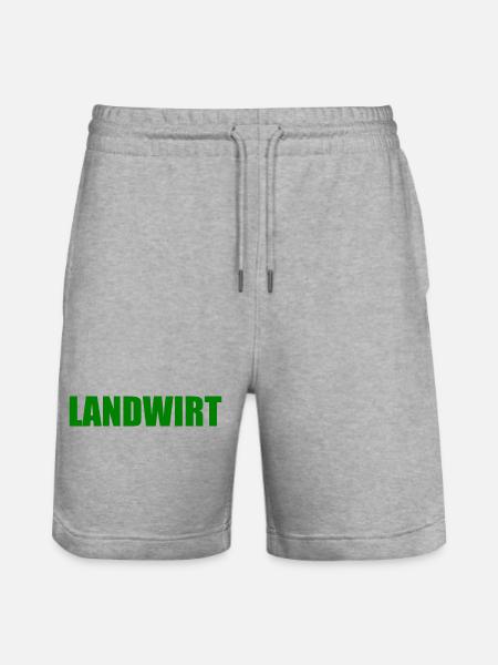 Landwirt - Stanley/Stella Unisex Bio Joggingshorts Trainer - Grau meliert