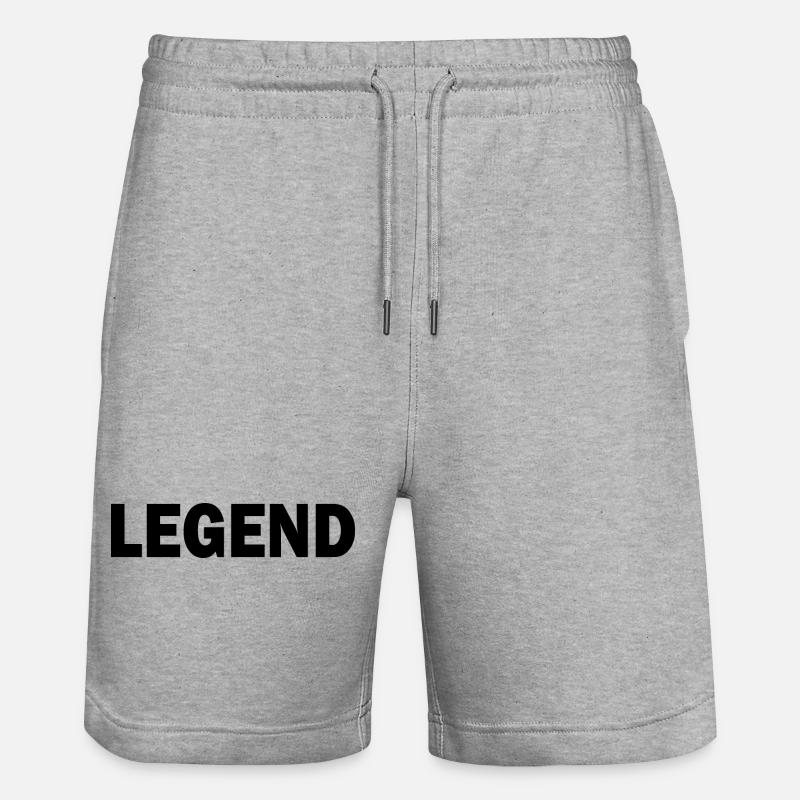 Legend - Short de jogging bio TRAINER Stanley/Stella unisexe - gris chiné