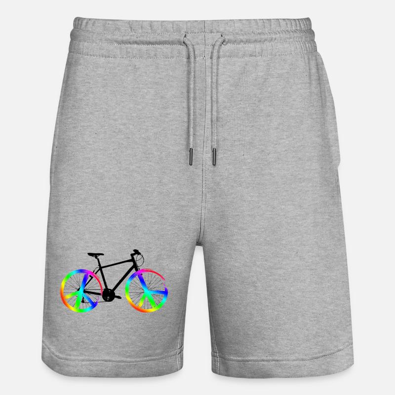 Vélo de paix - Short de jogging bio TRAINER Stanley/Stella unisexe - gris chiné