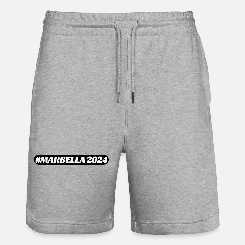 Marbella 2024 - Short de jogging bio TRAINER Stanley/Stella unisexe - gris chiné
