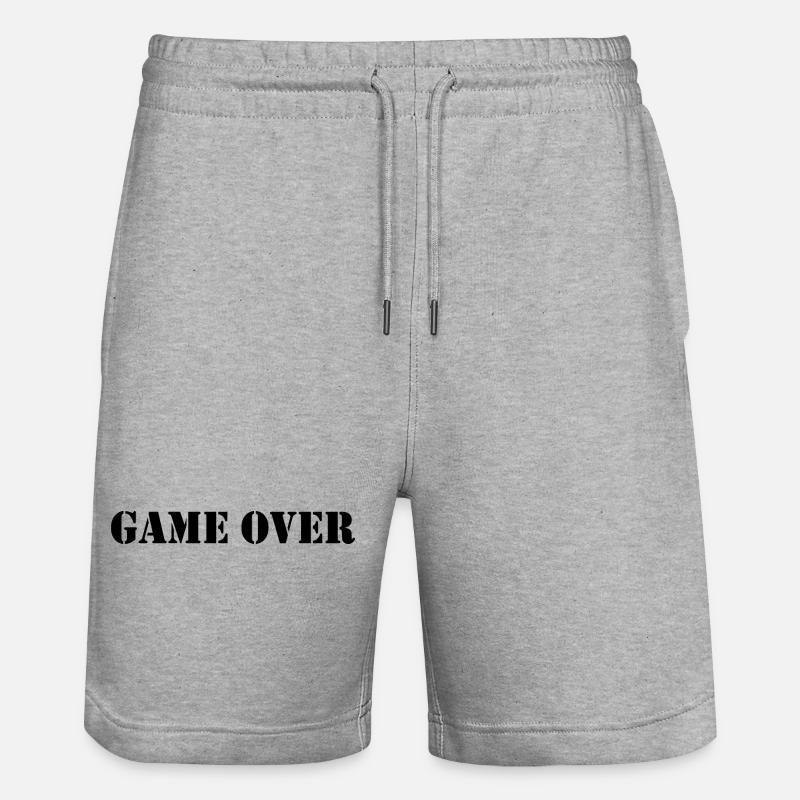 Game over - Short de jogging bio TRAINER Stanley/Stella unisexe - gris chiné