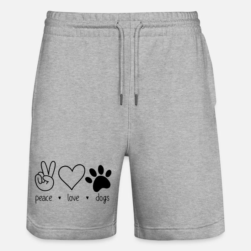 Chiens 1 - Short de jogging bio TRAINER Stanley/Stella unisexe - gris chiné