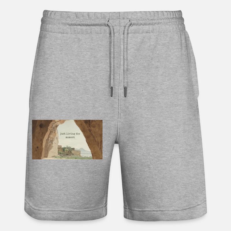 Vivre l’instant présent - Short de jogging bio TRAINER Stanley/Stella unisexe - gris chiné