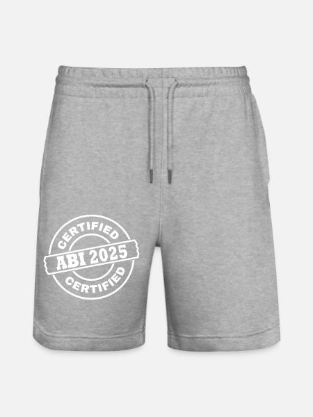 abi 2025 - Stanley/Stella Unisex Bio Joggingshorts Trainer  - Grau meliert