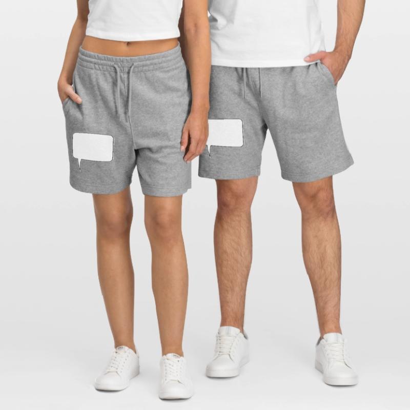 Speech bubble rectangle design Stanley/Stella Trainer Unisex Organic Jogging Shorts
