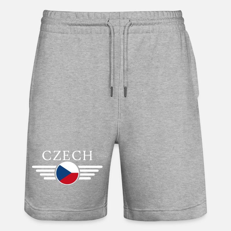 République tchèque T-shirt - Short de jogging bio TRAINER Stanley/Stella unisexe - gris chiné