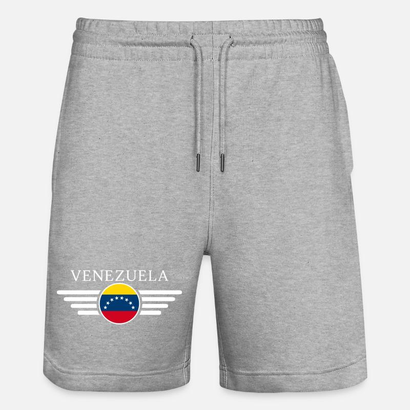 Venezuela Style Design T-Shirt - Short de jogging bio TRAINER Stanley/Stella unisexe - gris chiné