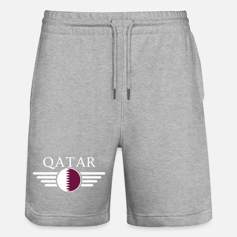 Qatar Style Design T-Shirt - Short de jogging bio TRAINER Stanley/Stella unisexe - gris chiné