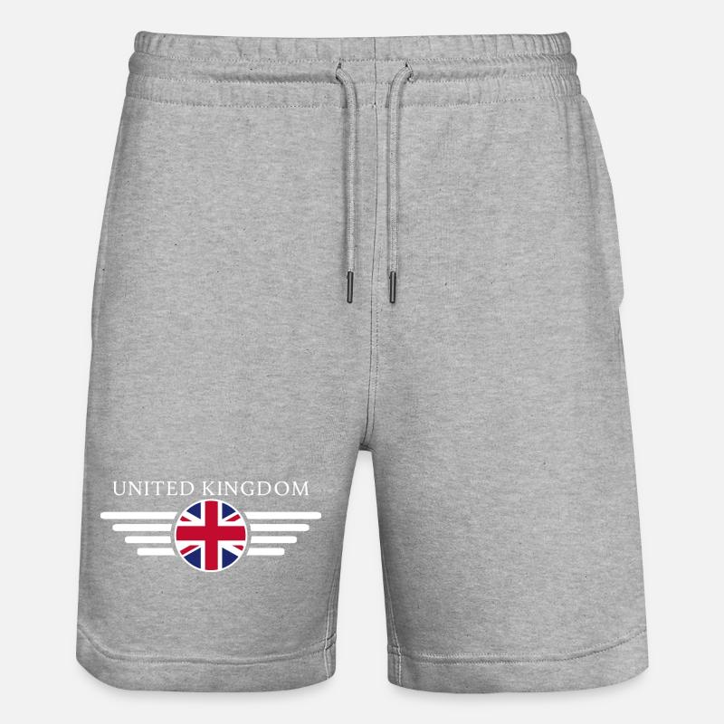Royaume-Uni T-shirt - Short de jogging bio TRAINER Stanley/Stella unisexe - gris chiné