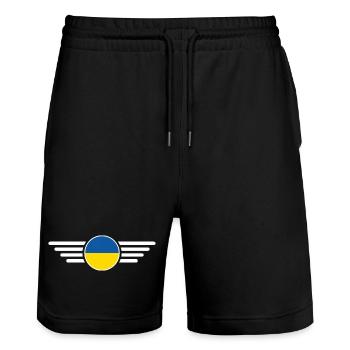 T-shirt de style Royaume-Uni - Short de jogging bio TRAINER Stanley/Stella unisexe - noir - Devant - Nik (191cm) & Marisol (170cm)