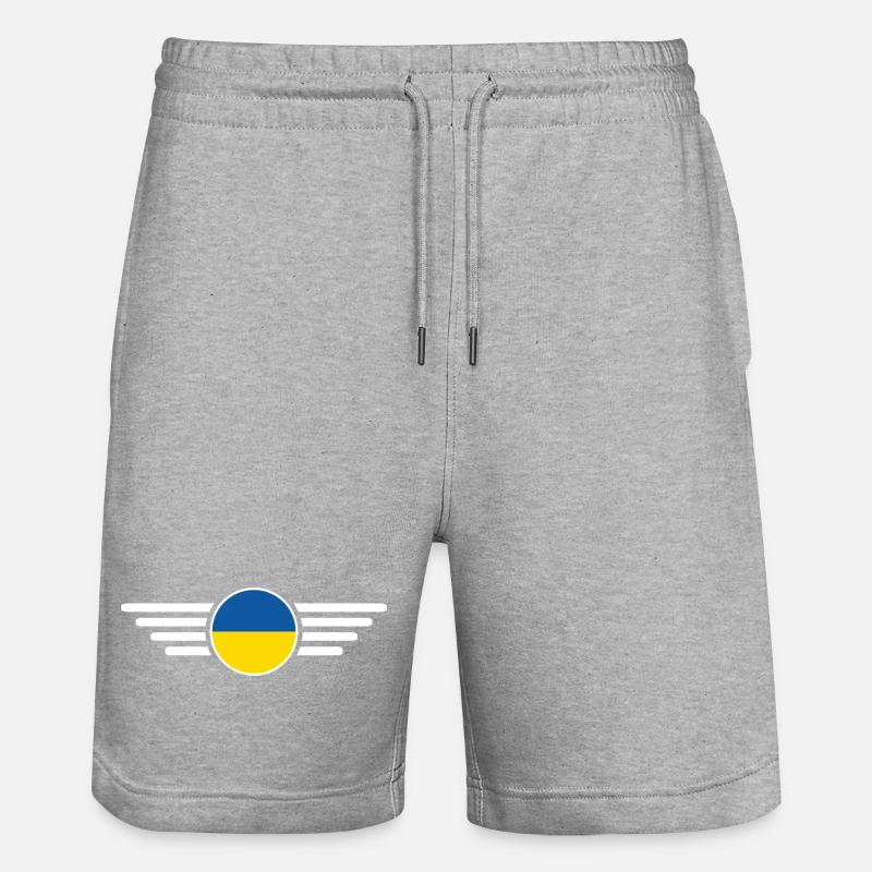 T-shirt de style Royaume-Uni - Short de jogging bio TRAINER Stanley/Stella unisexe - gris chiné