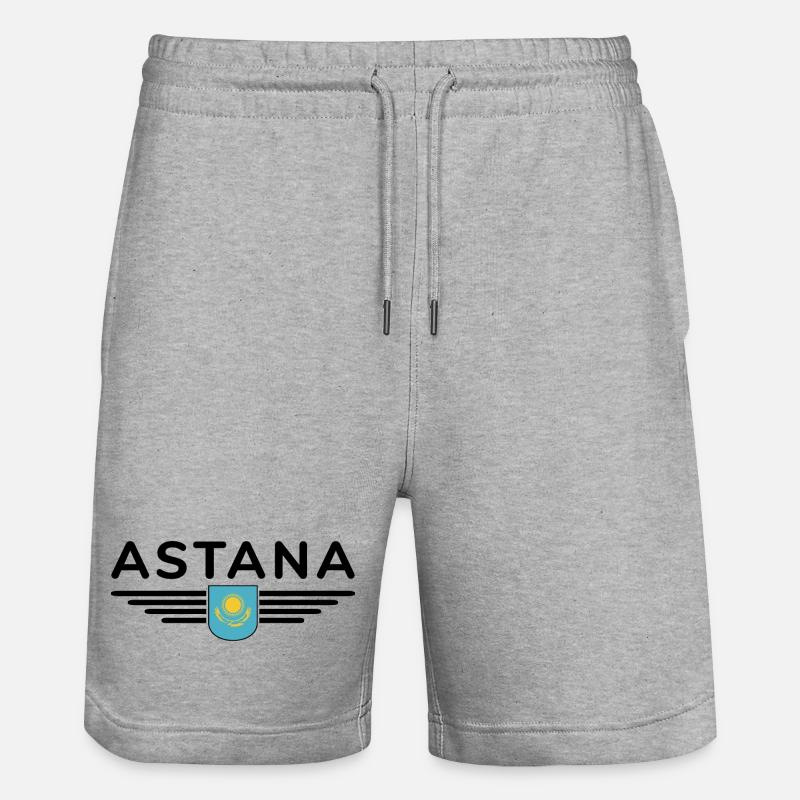 Astana Design – Modernité et tradition - Short de jogging bio TRAINER Stanley/Stella unisexe - gris chiné
