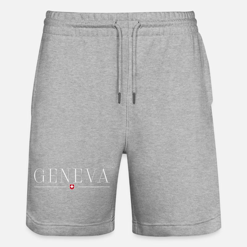 T-shirt élégance Genève - Short de jogging bio TRAINER Stanley/Stella unisexe - gris chiné