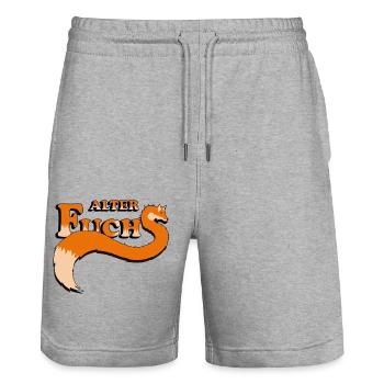 Alter Fuchs 3 - Stanley/Stella Unisex Bio Joggingshorts Trainer  - Grau meliert - Vorne - Nik (191cm) & Marisol (170cm)