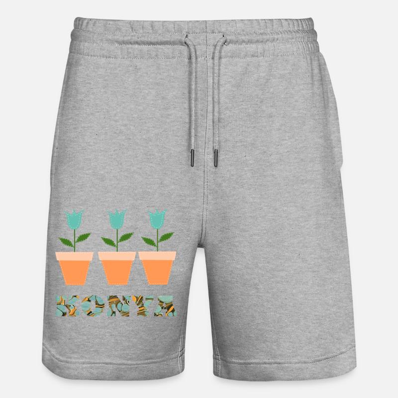 Konya E 204 - Short de jogging bio TRAINER Stanley/Stella unisexe - gris chiné