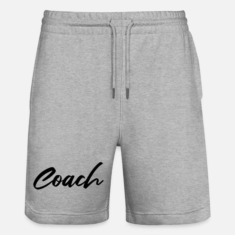 BASKETBALL - ENTRAÎNEUR - SPRUCH - Short de jogging bio TRAINER Stanley/Stella unisexe - gris chiné