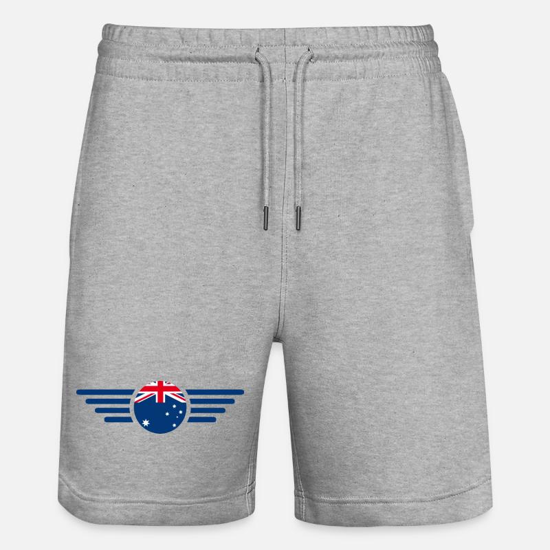 T-shirt design de style australien - Short de jogging bio TRAINER Stanley/Stella unisexe - gris chiné