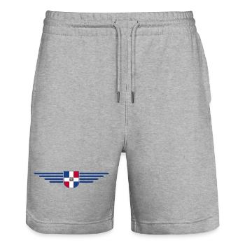 République dominicaine T-Shirt Design - Short de jogging bio TRAINER Stanley/Stella unisexe - gris chiné - Devant - Nik (191cm) & Marisol (170cm)