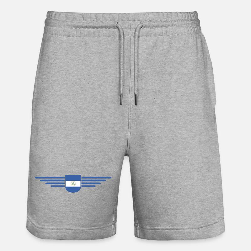 Conception d’un t-shirt Nicaragua - Short de jogging bio TRAINER Stanley/Stella unisexe - gris chiné
