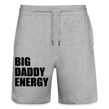 Big daddy energy - Short de jogging bio TRAINER Stanley/Stella unisexe - gris chiné - Devant - Nik (191cm) & Marisol (170cm)